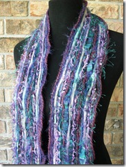 purple teal scarf