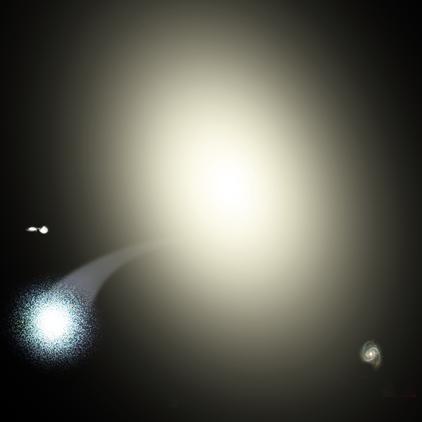 ilustração do aglomerado estelar HVGC-1