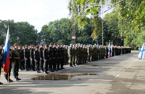 "Запад-2013": Белорусские военные во время перехода в Балтийск на российских БДК