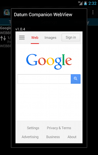 Datum Mobile Companion WebView