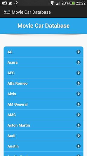 Movie Car Database