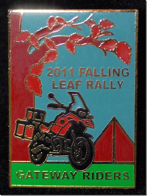 2011 falling leaf rally pin