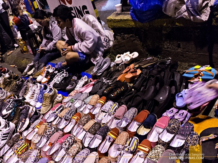 Sandals and Sneakers at Baguio's Weekend Night Market