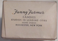 Fanny Farmer candy end of box