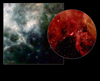 região ao redor da supernova remanescente SN1987A