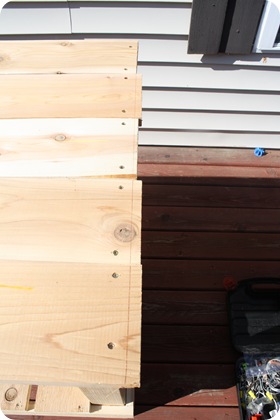 DIY cedar potting bench 