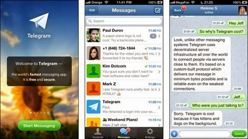 Telegram para iOS y Android