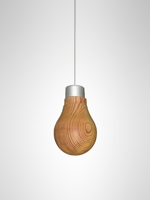 Wooden Light Bulb