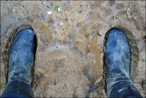boots in the mud