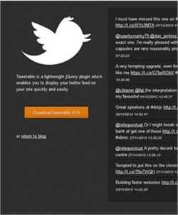  9 plugins en jQuery para manipular el API de Twitter