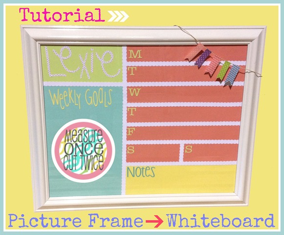 picture frame into white board