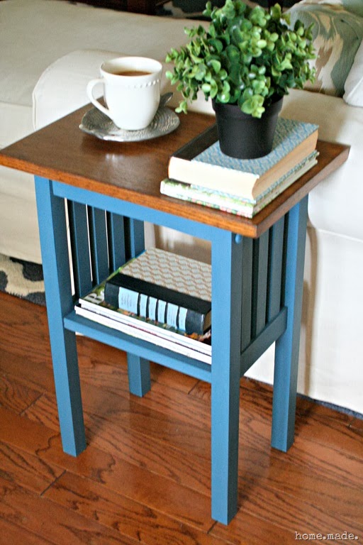 Mission Style End Table Makeover
