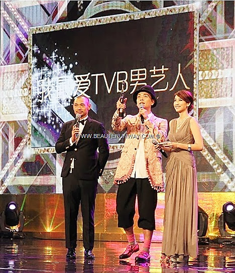 TVB AWARDS Starhub 2013 Bosco Wong winner My Favourite TVB Actor Male TV Character Favourite On Screen Couple award Niki Chow in A Change of Heart Michael Miu In Singapore Marina Bay Sands