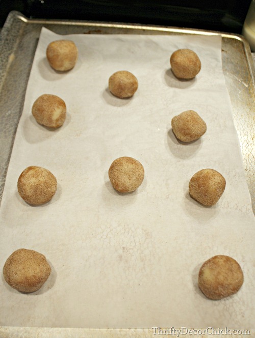 snickerdoodle cookie balls