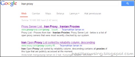 iran proxy search