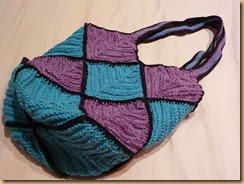 crochet two colors bag