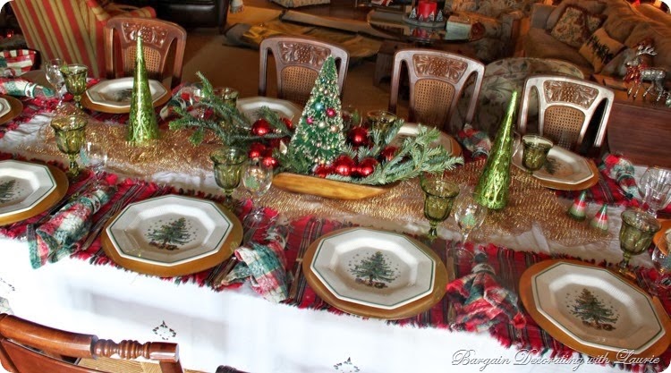 Christmas tablescapes  -Bargain Decorating with Laurie