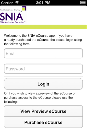 SNIA eCourse