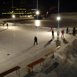curling at the olympia pool in Seefeld, Austria 