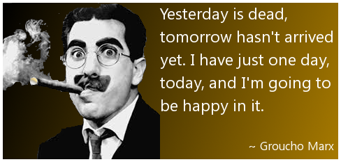 Groucho Marx on happiness
