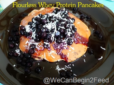 Flourless Whey Protein Pancakes