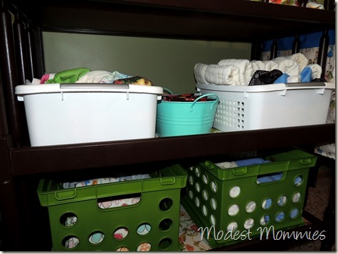 Cloth Diapering - Changing Table Setup