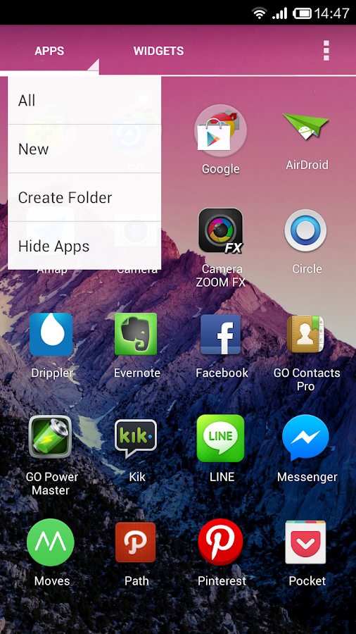 Mini Launcher（Kitkat UI） - screenshot