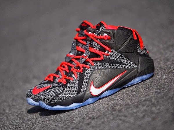 lebron 12 black and red