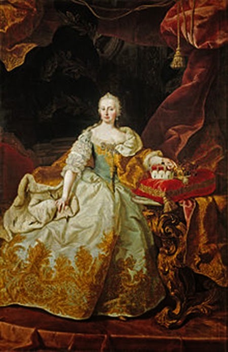 María Teresa como reina de Hungría en 1744