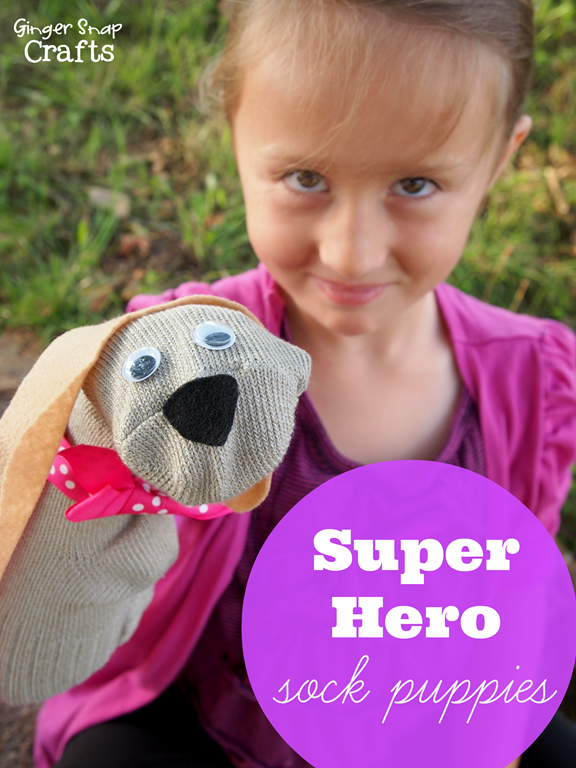 Super Hero Sock Puppies inspired by Disney's Super Buddies 