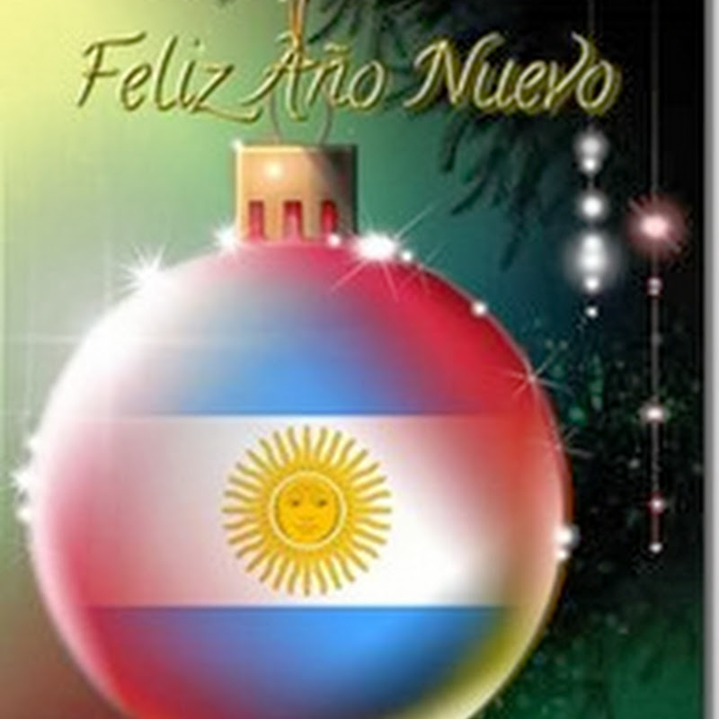 Feliz año nuevo Argentina con Esfera