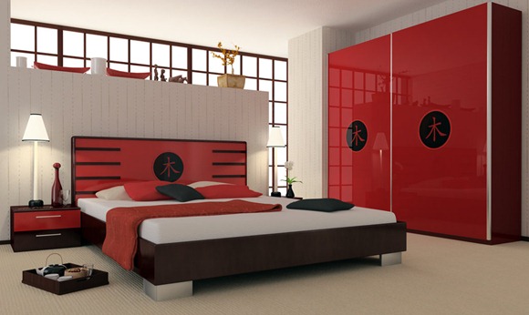Dormitorios rojos