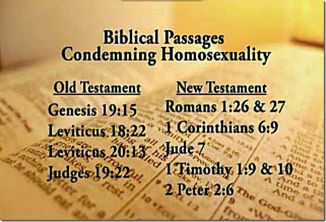 Bible-- Homosexuality Ungodly Abomination
