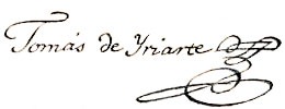 Firma de Tomás de Iriarte