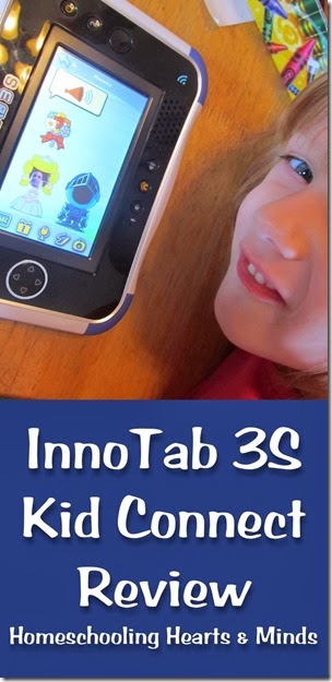 A review of Kid Connect for VTech's InnoTab 3S.  Win a VTech InnoTab 3S from Homeschooling Hearts & Minds.  Ends 11/17
