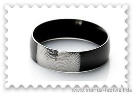Manus Ring in schwarz