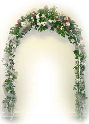 I had always wanted a floral arch for the church