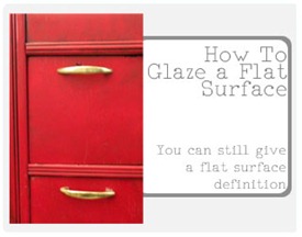How to glaze furniture 3