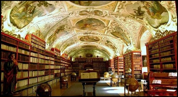 Monastère de Strahov - Bibliothèque théologique, Prague, République tchèque 