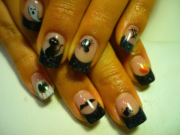 Jennifer2 Halloween Nails Art Design