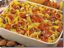 Fettuccine con zucca e mandorle