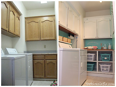 Laundry room before after
