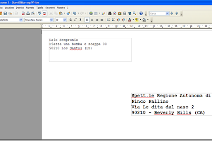 40 stampare busta lettera word
