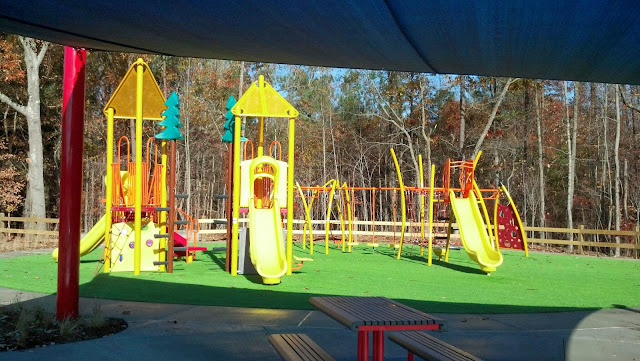 The Not-So Stay At Home Mommy: Jones Park in Holly Springs - All New  Playground Equipment