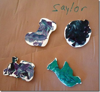 saylor finished ornaments