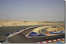 Una fase della gara in Bahrain del 2013