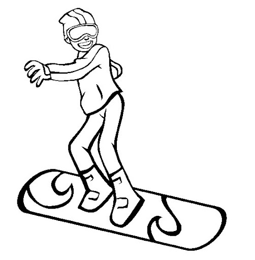 SNOWBOARD COLORING