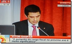 Vitor Gaspar volta a dizer o que dizia. Out.2012