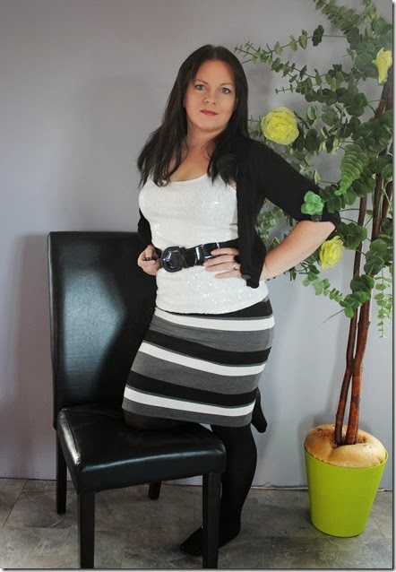 My matching striped skirt 058