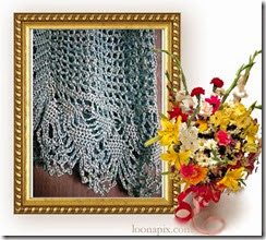 Crochet blue silk top 2